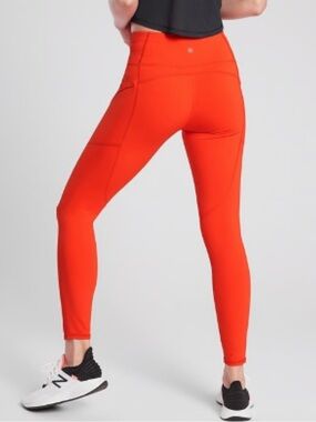 Athleta Contender Tight in Powerlift Red